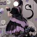 Women Sweet Dress Japanese Lolita Style Contrast Color Robe Femme High Waist Cute Bow Summer Dresses 2026 Vestidos De Mujer