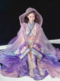 Warring States Hanfu Robe | Heavy Embroidery Cosplay Costume | Halloween & Carnival