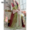 Olivegirl Hanfu Dress Tang Style Embroidery Flowered Fairy Goddess Cosplay Daily Spring Summer Travel Live Party Birthday