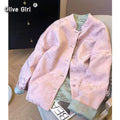 Green Pink Jacket Coat Lace Embroidery Fabric Women's Top High-end V-neck Retro Light Luxury Tang Style Clothing 2026