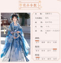 Olivegirl Hanfu Dress Embroidered Chest Length Immortal Qi Hezi Pleated Skirt Tang Style Hanfu Women's Summer Cosplay