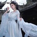 Olivegirl High End Flower Embroidery Blue Fairy Women's Clothing Hanfu Dress Fairy Style Set Spring and Autumn 2026 Cosplay