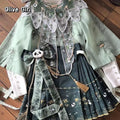 Original Hanfu Chinese Dress Lolita Panda Bamboo Cute Horse Face Skirt Embroidery Cosplay Party Princess