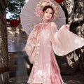 Pink Horse Face Skirt | Embroidered Hanfu Set | Ma Mian Skirt Spring Summer 2026