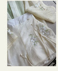 Improved Hanfu Shorts Set | Embroidered Floral Shirt & Suspender | Modern Chinese Summer Outfit