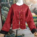 Olive Girl Women Coat Chinese Red Jacket Jacquard Dragon Pattern Spring Plus Size 2026 High-end Top New Year Women's Clothing