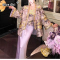 Luxury Coat Jacket Embroidered 3D Relief Suspender Skirt Three Piece Set Fashion Traditional Chinese Clothing