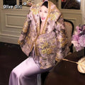 Luxury Coat Jacket Embroidered 3D Relief Suspender Skirt Three Piece Set Fashion Traditional Chinese Clothing