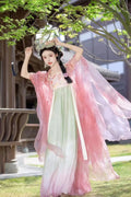 Olivegirl Hanfu Dress Embroidered Flowers High-end Elegant Women's Tang Daily Spring Summer Super Fairy Cosplay Women's Clothing