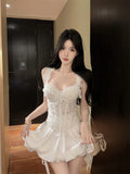 Olivegilr Sexy Women's Top Hotsweet Girl Lace Backless Collarbone Camisole Vest Women's Tee Spring Summer Slim Sleeveless Top