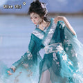 Olivegirl High-end Flower God Hanfu Dress Embroidered Waist Length Skirt Hanfu Women's Clothing Cosplay