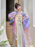 Olivegirl Exquisite Hanfu Dress Fairy Chest Length Green Dress Tang Embroidery Flower Women's Set Cosplay
