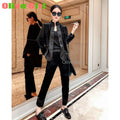 Fashion Gold Velvet Set Women's Plate Buckle Splicing 2026 Spring New Style Retro Style Coat Women's Clothing