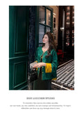Jacquard Short Jacket Coat Women's Top 2026 Spring and Autumn Vintage Chinese Style Buttoned Cardigan Top Blouse