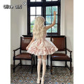 Girl Clothing Lolita Dress Mint Chocolate Heart Cute Maid Sweet Wind Cake Short Light Lo Dress Lolita Cosplay Costumes