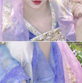 Olivegirl Original Hanfu Dress Tang Fairy Goddess Embroidered Purple Ancient Costume Set Cosplay