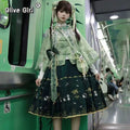 Original Hanfu Chinese Dress Lolita Panda Bamboo Cute Horse Face Skirt Embroidery Cosplay Party Princess
