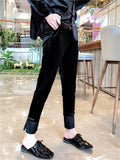 Fashion Gold Velvet Set Women's Plate Buckle Splicing 2026 Spring New Style Retro Style Coat Women's Clothing