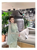 Women's Set Chinese Dress Cheongsam Chi-pao 2024 Summer Chinese Improved Qipao Slim Waist Hanging Neck Dress Sunscreen Cardigan