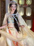 Olivegirl Women's Hanfu Set Summer Western Style High-end Cosplay Sexy Exotic Embroidery Hanfu Dress Dunhuang Feitian Improved