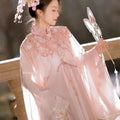 Pink Horse Face Skirt | Embroidered Hanfu Set | Ma Mian Skirt Spring Summer 2026