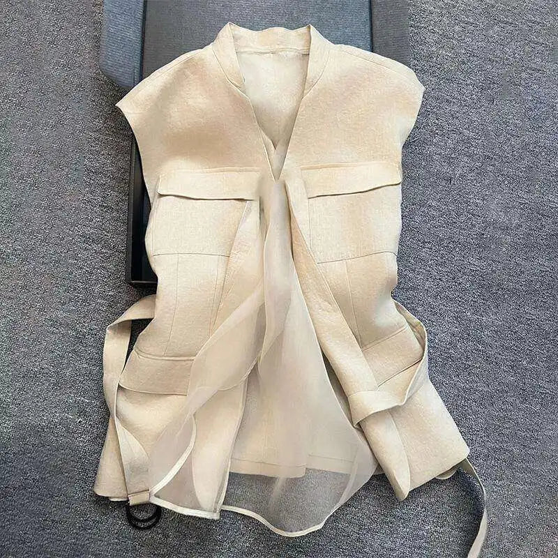 Olivegirl Ladies' Versatile Top for Spring and Summer Vest High-end Light Luxury Super Beautiful Hot Sell All-match Tops