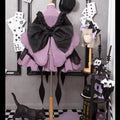 Women Sweet Dress Japanese Lolita Style Contrast Color Robe Femme High Waist Cute Bow Summer Dresses 2026 Vestidos De Mujer