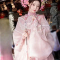 Pink Horse Face Skirt | Embroidered Hanfu Set | Ma Mian Skirt Spring Summer 2026