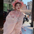 Pink Horse Face Skirt | Embroidered Hanfu Set | Ma Mian Skirt Spring Summer 2026
