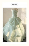 Olivegirl 2026 New High-end Strapless Women's Dress Mint Evening Dress Student Banquet Ceremony Host Performance Dress