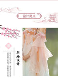 Olivegirl Hanfu Dress Women Chinese Ancient Traditional Hanfu Carnival Cosplay Costume Summer Hanfu Pink Purple Greren Dres
