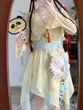 Olivegirl Hanfu Dress Fairy Elegant Sweet Original Xianxia Daily Ancient Style Set Summer Traditional Chinese Clothing