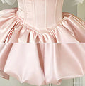 Olivegirl Pink Birthday Dress Rich Lady Short Evening Gown Socialite Princess Hostess Adult Ceremony Graduation Art Exam