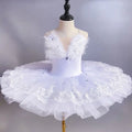 Olivegirl Girls Tutu Dance Costume Stage Outfit for Children Ballet Recital Clothing Ballet Skirt Kids Ballet Performance Dress