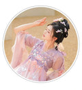 Olivegirl Hanfu Dress Women Chinese Ancient Traditional Hanfu Carnival Cosplay Costume Summer Hanfu Pink Purple Greren Dres
