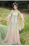 Olivegirl Hanfu Dress Women Chinese Ancient Traditional Hanfu Carnival Cosplay Costume Summer Hanfu Pink Purple Greren Dres