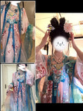 Olivegirl High-end Graduated Embroidered Tang Dynasty Style Hanfu Dress for Women Summer Fairy Costume Cosplay