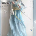 Olivegirl Hanfu Dress Embroidered Flower Chiffon Elegant Fairy Costume Original Long Style Daily Ancient Set Summer Cosplay