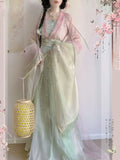 Olivegirl Original Hanfu Dress Women's Clothing Embroidered Flower High End Ancient Chinese Traditional Spring Summer Cosplay