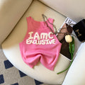 Olivegirl Tanks Camis Sweet and Cute Round-neck Halter Top for Girls Pink Green Summer Top for Young Girls Women's Clothing