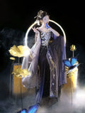 Exotic Hanfu Dance Dress | Gradient Embroidery Fairy Cosplay | Stretchy Elastic Skirt