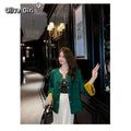 Jacquard Short Jacket Coat Women's Top 2026 Spring and Autumn Vintage Chinese Style Buttoned Cardigan Top Blouse