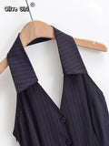 Olivegirl 2026 Summer Dress Fashion Strapless Halter Sleeveless Sexy Short Skirt Trendy Slim Fit Luxury Girls Casual Dresses