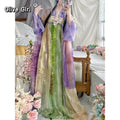 Olivegirl Hanfu Dress Tang Style Embroidery Flowered Fairy Goddess Cosplay Daily Spring Summer Travel Live Party Birthday