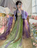 Olivegirl Hanfu Dress Tang Style Embroidery Flowered Fairy Goddess Cosplay Daily Spring Summer Travel Live Party Birthday