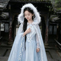 Olivegirl Children's Hanfu Dress Flower Embroidery High End Embroidery Hanfu Fairy Style Set Summer 2026 Cosplay