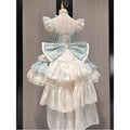 Sky Blue Lolita Dress Ballet Style Girl Birthday Date Party Cake Dress Bow Lolita Dress Lolita Girl Clothing