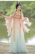 Olivegirl Hanfu Dress Women Chinese Ancient Traditional Hanfu Carnival Cosplay Costume Summer Hanfu Pink Purple Greren Dres
