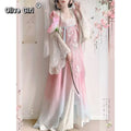 Olivegirl Tang Style Hanfu Dresses Embroidered Fairy Paired Cardigan Daily Fairy Style Tang Style Spring Summer Collection