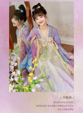 Olivegirl Exquisite Hanfu Dress Fairy Chest Length Green Dress Tang Embroidery Flower Women's Set Cosplay